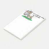 "Ich habe gerade meine Zähne gereinigt." Post-it Klebezettel (angewinkelt)