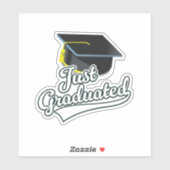 Ich habe gerade studiert! aufkleber (Blatt)