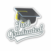 Ich habe gerade studiert! aufkleber (Vorderseite)