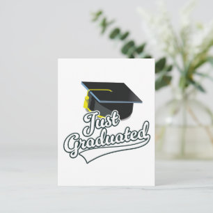 Ich habe gerade studiert! feiertagspostkarte