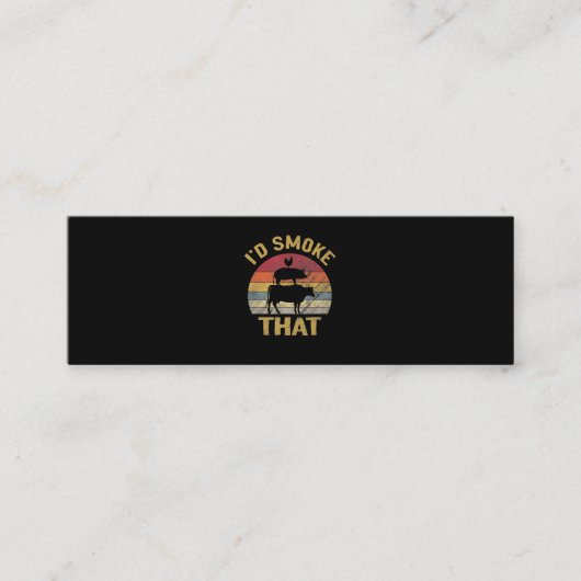 Ich habe geraucht, dass die lustige GRILLEN Smoker Mini Visitenkarte (Vorderseite)