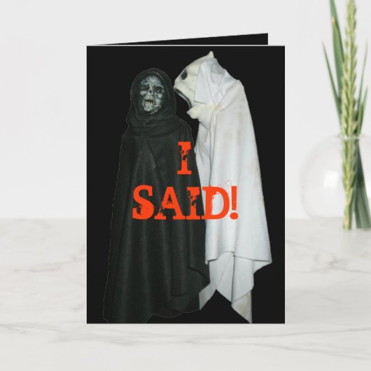 Ich habe gesagt! karte (Vorderseite)