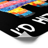 Ich habe geschlagen, dass Pinata Shirt Männer Frau Poster (Ecke)