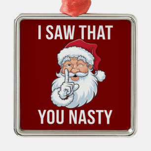 Ich habe gesehen, dass du Weihnachten Eklig Unglau Ornament Aus Metall