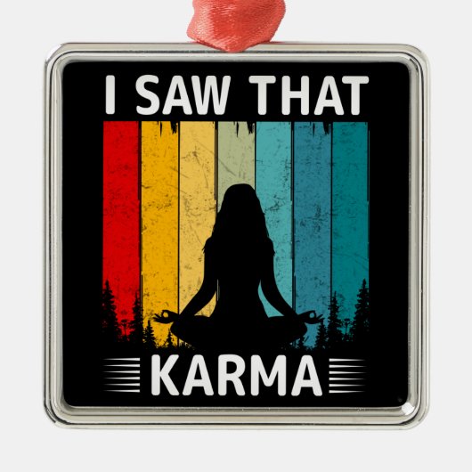 Ich habe gesehen, dass Karma Ornament Aus Metall (Vorne)