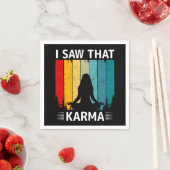 Ich habe gesehen, dass Karma Serviette (Beispiel)