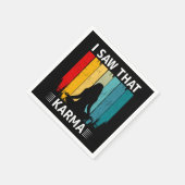 Ich habe gesehen, dass Karma Serviette (Ecke)