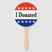 Ich habe gespendet fächer (Rückseite)