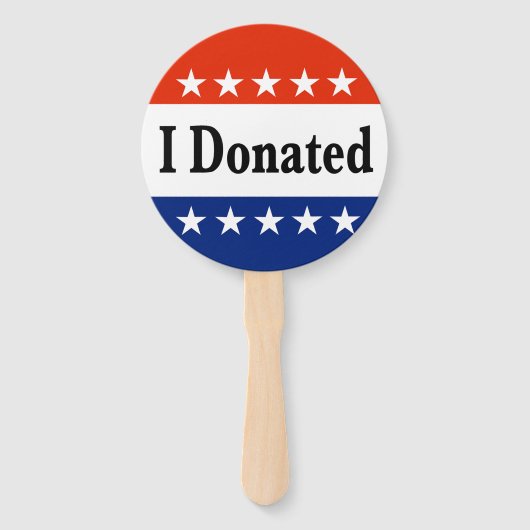 Ich habe gespendet fächer (Rückseite)