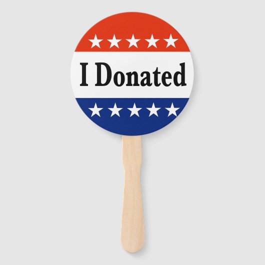 Ich habe gespendet fächer (Vorderseite)