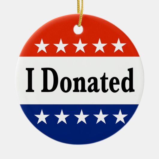 Ich habe gespendet keramik ornament (Vorne)