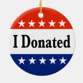 Ich habe gespendet keramik ornament (Hinten)