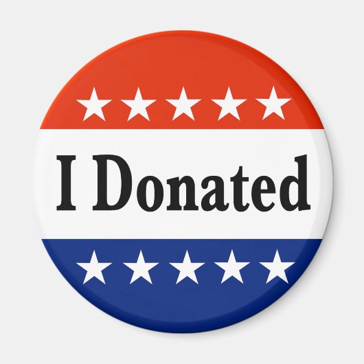 Ich habe gespendet magnet (Vorne)