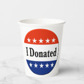 Ich habe gespendet pappbecher (Vorderseite)