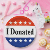 Ich habe gespendet pappteller (Party)