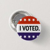 Ich habe gestimmt button (Vorne & Hinten)