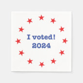 Ich habe gewählt! 2024 serviette (Vorderseite)