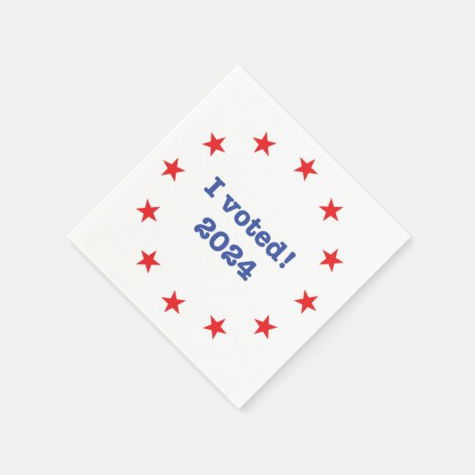 Ich habe gewählt! 2024 serviette (Ecke)