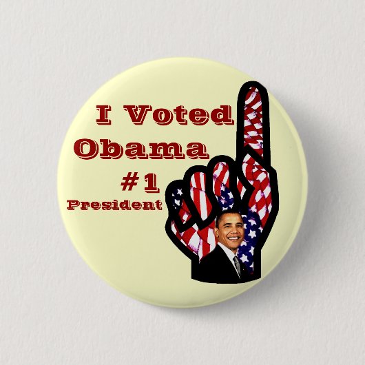 Ich habe gewählt, Barack Obama_ Button (Vorderseite)