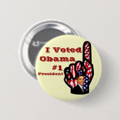 Ich habe gewählt, Barack Obama_ Button (Vorne & Hinten)