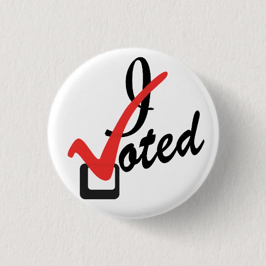 Ich habe gewählt button (Vorderseite)