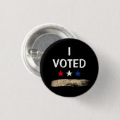Ich habe gewählt Wahlen Funkeln Sterne Button (Vorne & Hinten)