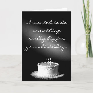 Ich habe gewollt, etwas wirklich Großes für deinen Karte