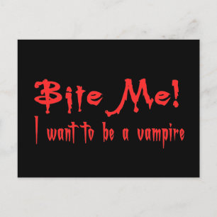 Ich habe Gewollt, Vampir zu sein Postkarte