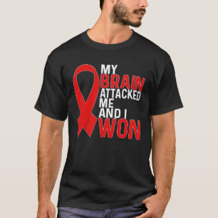 Ich habe gewonnen Schlaganfall-Überlebender Schlag T-Shirt