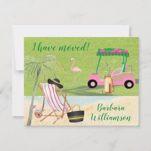 Ich habe Golf Beach Budget FLAT Move verschoben Ankündigung (Vorderseite)