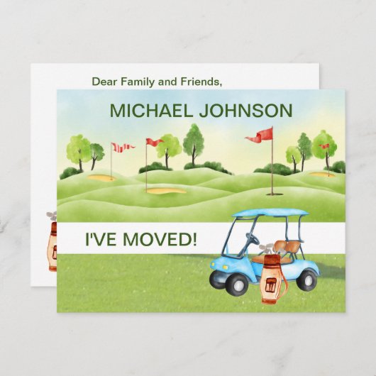 Ich habe Golf Cart Grüntöne gewechselt Man Budget Ankündigung (Vorne/Hinten)