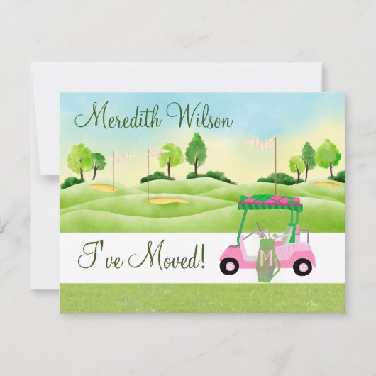 Ich habe Golf Cart-Grüntöne verschoben Sun Budget  Ankündigung (Vorderseite)