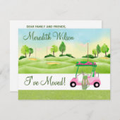 Ich habe Golf Cart-Grüntöne verschoben Sun Budget Ankündigung (Vorne/Hinten)