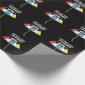 Ich habe Got, du Covered Funny Umbrella Pun Dark B Geschenkpapier (Ecke)