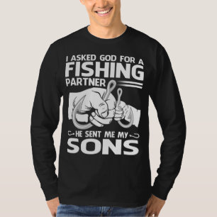 Ich habe Gott für einen Fisch-Partner Gefragt, den T-Shirt