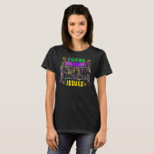 Ich habe Grenzprobleme Mardi Gras Beads Männer Fra T-Shirt (Vorne ganz)