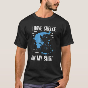 Ich habe Griechenland auf meinem Geographielehrer T-Shirt