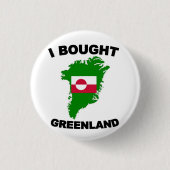 Ich habe Grönland gekauft Button (Vorderseite)