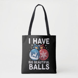 Ich habe große schöne Bälle Weihnachten Lustiges P Tasche
