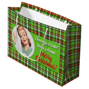 Ich habe großen Geschmack. Ihr seid willkommen. Xm Große Geschenktüte
