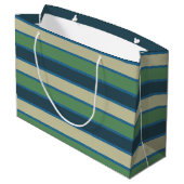 Ich habe großen Geschmack. Sie sind willkommen Große Geschenktüte (Rückseite Schrägansicht)