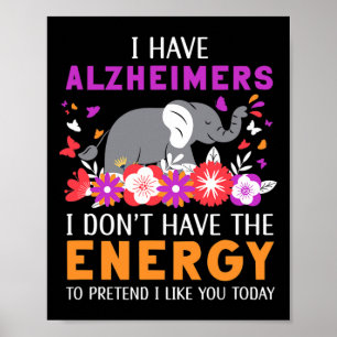 Ich habe Heimerheimers, ich habe nicht die Energie Poster