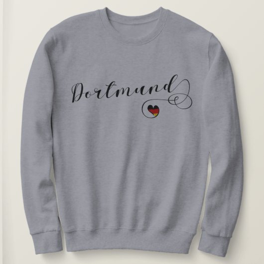 Ich habe Herz Dortmund, Nordrhein-Westfalen Sweatshirt (Design vorne)