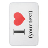 ICH HABE HERZEN! Große Badematte - Custom (Vorderseite Vertikal)