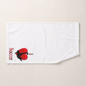 Ich habe Herzsoccer Badhandtuch Set (Handtuch)