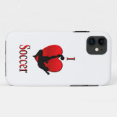 Ich habe Herzsoccer Case-Mate iPhone Hülle (Rückseite (Horizontal))