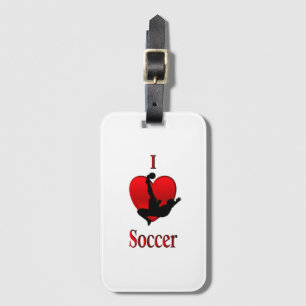 Ich habe Herzsoccer Gepäckanhänger