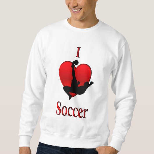 Ich habe Herzsoccer Sweatshirt (Vorderseite)