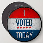 Ich habe heute abgestimmt button (Vorne & Hinten)