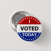 Ich habe heute Abzeichen abgestimmt Button (Vorne & Hinten)